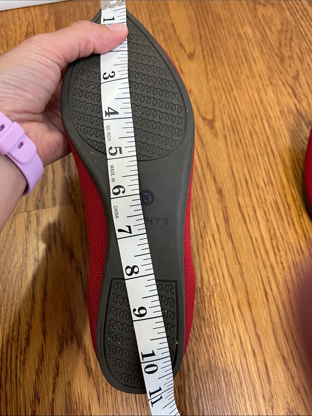 Rothy’s Red Pointed Toe Women's Ballet Flats - size 10 - Picture 7 of 7